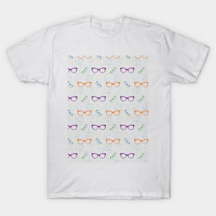 Glasses Pattern | 1 Colored T-Shirt